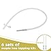 Maple Syrup Tapping Kit, Stainless Steel Maple Tree Taps Spiles, 6 Spiles and Hooks, 6pcs 3-ft Food Grade Tubing with 2 pack Spile Cleaning Brushes