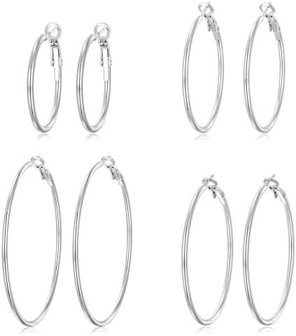 5 Pairs Gold Hoop Earrings for Women | 18K Gold Plated Huggie Hoop Earrings Set for Girls Hypoallergenic Cartilage Earrings Lightweight Small Hoop Earrings Huggie Set