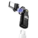 Compact et Robuste : Ce connecteur usb c à angle droit pour éclairage est fabriqué en alliage d'aluminium de haute qualité, ce qui le rend léger et facile à transporter. L'adaptateur iphone peut également résister à de multiples tests de branchement pour assurer une durabilité à long terme et une dissipation de la chaleur.