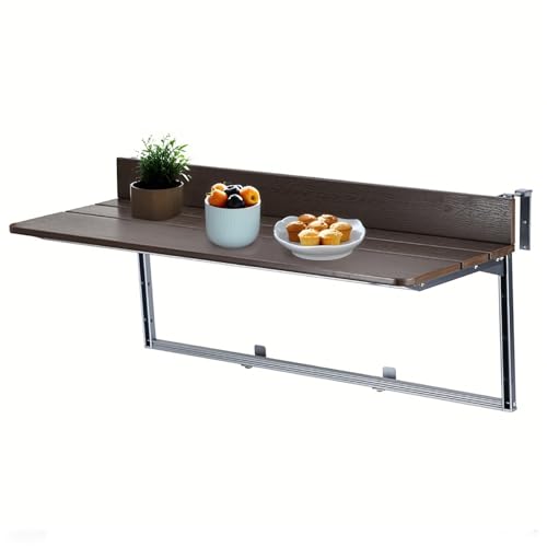 Table pliante murale de terrasse 80 cm gain de place pour rompre le manque d'espace