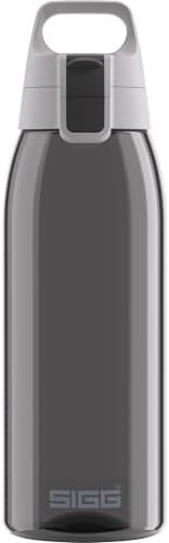 Sigg - Tritan Trinkflasche - Total Color ONE Anthracite - Für Kohlensäurehaltige Getränke Geeignet - Spülmaschinenfest - Auslaufsicher - Leicht - BPA-frei - Grau - 1L