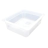 1 Stück GN-Behälter 1/2 100 mm aus Polypropylen Transparent Gastronormbehälter