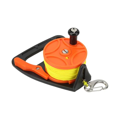 XUZHID Wire Wheel?Diving Reel with Thumb Stoppers Scubas Ratchets Dives Reel Diving Equipment for Underwater Diving/Cave Drift Diving