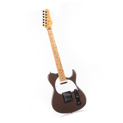 Guitare électrique débutant Glossy Coffee pour adultes avec finitions brillantes