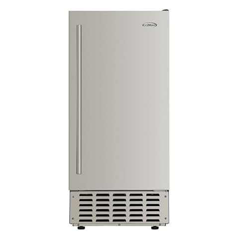 KoolMore 15 in. Built-in Residential Pearl Ice Nugget Maker, 66lb /Day with Drain Pump in Stainless-Steel, ETL Listed (KM-BIM66-NSS) Cover