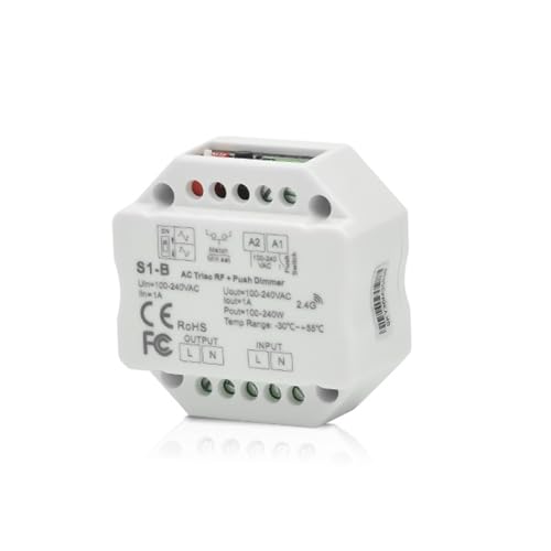 Variateur LED LSD-S1-B avec panneau tactile T21 pour gestion d'éclairage de 4 zones