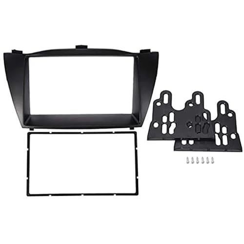 Rama radia samochodowego Samochodowe ramki montażo Pasuje do HYUNDAI TUCSON IX35 2010 7-calowy zestaw wykończeniowy radia samochodowego z ramką montażową i panelem DVD oraz interfejsem stereo