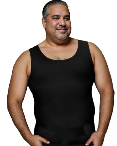 Men Gynecomastia Compression Shirt, Body Shaper Slimming Tank Top, Tummy Control Undershirt for Mens Shapewear