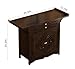 BDKNBHG Meditation Altar Table - Buddhist Pooja Shrine Altar Table Shrine Ancestral Ancestor Chinese for Altar Pooja Tables High Altars with Storage,Walnut/39.3IN