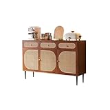 EINES Aparador Buffet Aparador de Restaurante nórdico for el hogar con cajón, Tres Puertas, Armario Almacenamiento vajilla, for vinos Gabinete de Almacenamiento Tipo Buffet de Cocina