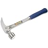 ESTWING Framing Hammer - 24 oz USA Made Long Handle Straight Rip Claw Hammer with Smooth Face & Shock Reduction Grip - E3-24S