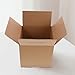 PRETYZOOM 5pcs Extra Strong Corrugated Cardboard Boxes 220x220x220mm Square Medium Shipping and Moving Packing Storage Boxes for Mailing and Industrial Use