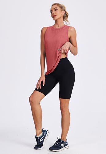 Image of Womens Workout Tank Tops Lightweight Sleeveless Shirts for Women Loose Fit Tops for Athletic Running Tennis Yoga