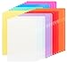 42Pcs Klarsicht Aktenhüllen A4 bunt, 8 Farben Extra Stark 180µ Sichthüllen a4 seitlich offen Plastik Einsteck-Taschen Dokumententaschen A4 Mappen Ordner für Aufbewahrung von Papier, Büro der Schule