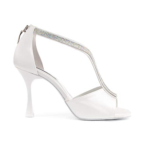 Chaussures de danse Portdance PD806 Pro satin blanc talon 7cm