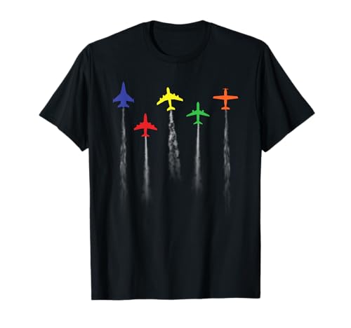 Airplanes Flying Low Pilot Flight Airplane Jet Men Women T-Shirt