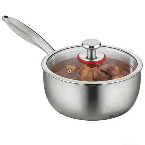 Sartén De Titanio, Sartén Antiadherente De Titanio Con Tapa, Resistente A Los Arañazos, Utensilios De Cocina De Calentamiento Uniforme Para Cocina Apta Para Inducción, Horno Y Lavavajillas 18cm