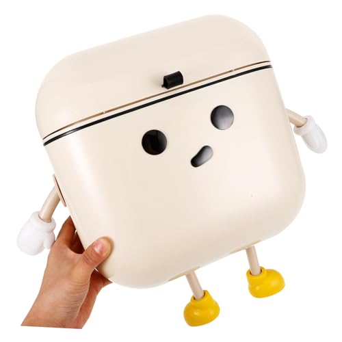 Caneca de basura colgante para cocina beige rectangular miniatura 3