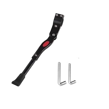 Jilukibo Aluminium Alloy Adjustable Bicycle Kickstand, Side Rear Kick Stand for 22