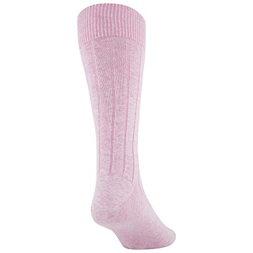 Goldtoe Men's Hampton Crew Socks, 3-Pairs, Blush/Oatmeal Heather/Classic Blue, Large #TOP3