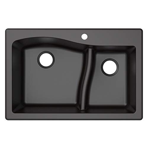 Kraus Quarza Kitchen Sink Black Granite