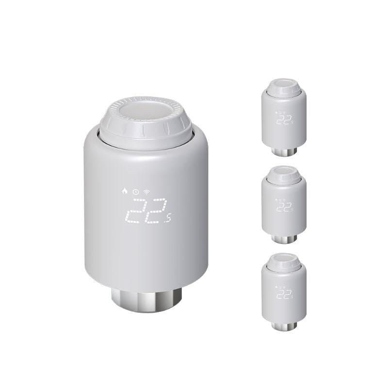 Tête Thermostatique Connectée ZigBee Universelle (Lot de 4)