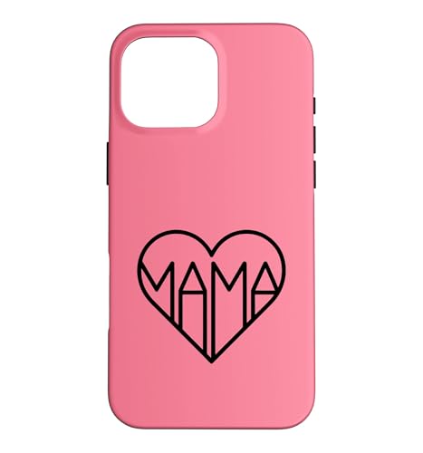 �s���N - Mama Heart Form Cute Modern Mother �X�}�z�P�[�X iPhone 16 Pro Max �p