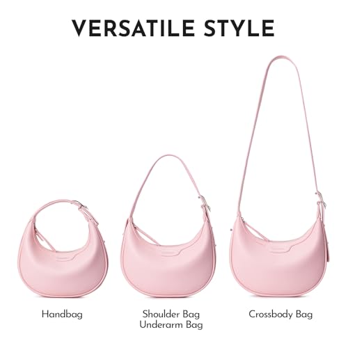 Crescent Bags Clutch Handbag For Women - Half Moon Clutch Purses Shoulder Bags Trendy Crossbody Hobo Purse with Adjustable3