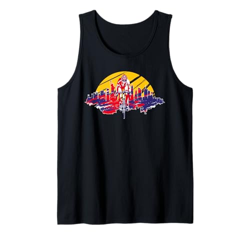 Rennrad Fahrrad Rennrad USA Flagge Fahrradfahrer Rennrad Tank Top