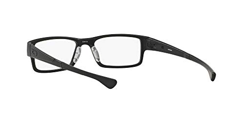 Oakley Men's Ox8046 Airdrop Rectangular Prescription Eyeglass Frames, Satin Black/Demo Lens, 57 Mm #TOP5