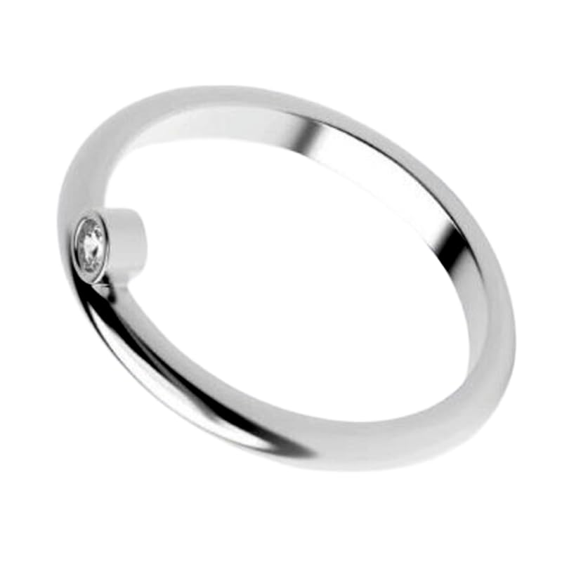 Bague solitaire en argent 925 et pierre CZ incolore pour sublimer votre style quotidien