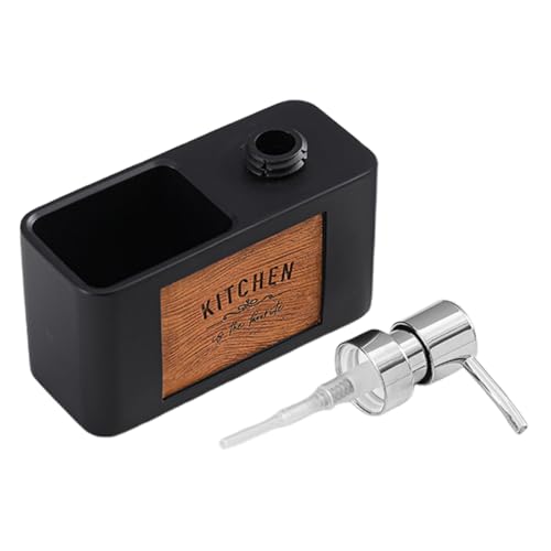 Cabilock Elegant Pump Soap Dispenser for Kitchen Bathroom Multipurpose Soap Bottle for Hand Wash Dish Black