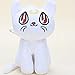 Amyson Anime Belle Fille guerrière Peluche Jouet Chat Luna Artemis Oreiller Doux Rembourrage poupée poupée Animal poupée Enfants Couple Cadeau d'anniversaire 30cm Blanc