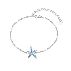 Blue Fire Opal Starfish Bracelet