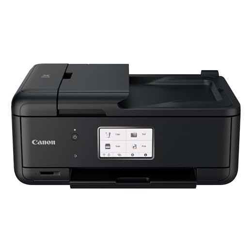 Canon TR8620 All-In-One Printer For Home Office | Copier |Scanner| Fax |Auto Document Feeder | Photo and Document Printing | Airprint (R) and Android Printing, Black