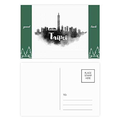 Cartes postales Taipei Taiwan coffret cadeau de bonne chance 20 pièces