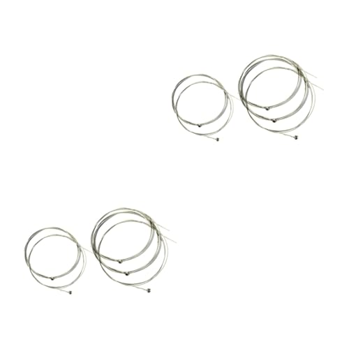 FAVOMOTO 2sets Electric Guitar Bass Strings Coated Strings Set for Electric Guitar Warm Tone and Comfortable Grip 6string*2