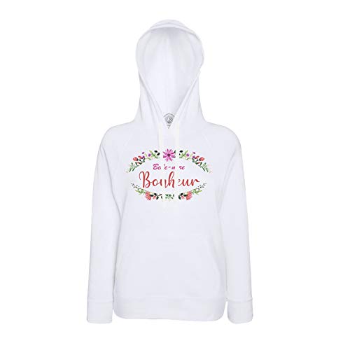 Sweat à Capuche Belle Mere Bonheur Fleur Floral Famille Femme