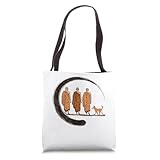Peace Walking Monks Minimalist Zen Tote Bag