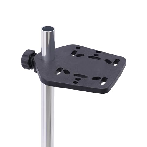 Image of Fish Finder Bracket Aluminum Alloy Universal Transducer Bracket Portable 360 Rotating Adjustable Fish Finder Mount Rack Stand for Boat Canoe Kayak Fishing