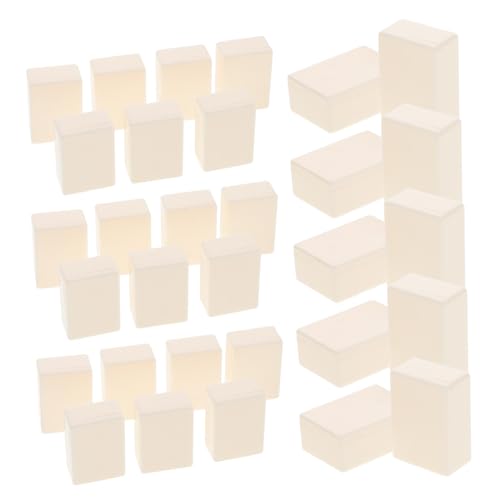 ERINGOGO Game Checker Replacement Acrylic Square White Chess Pieces Large Checker Board Game Blocks