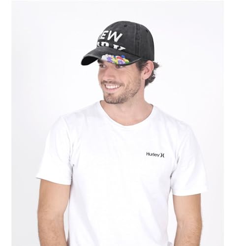 Image of Handcuffs Denim Caps Adjustable Strap Baseball Cap | Unisex Stylish Summer Headwear | Sun Protection Sports Hat for Men & Women