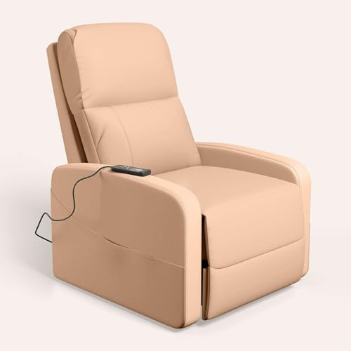 Image of Interio by Godrej Milos Manual 1-Seater Synthetic Leather Recliner Sofa