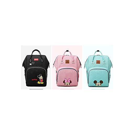 Omga Mummy Mickey Mouse Diaper Bag Oxford Stylish Nappy Bags With Multi-Function For Baby (Pink) #TOP7
