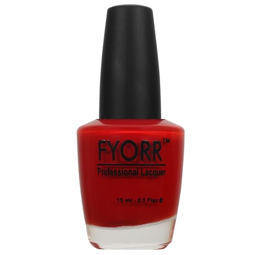 Image of Russian Red Professional Nail Polish | Long Lasting, Quick Dry, Chip Resistant, High Shine Nail Paint | Smooth & Easy Application, Vibrant Trendy Shades for Women & Girls Party Daily Use 15ml