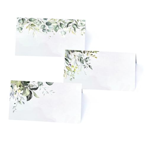 120 Pack place cards with Watercolor pattern Seating Place Cards for table setting table Weddings,Banquets,Dinner Parties,Name Cards