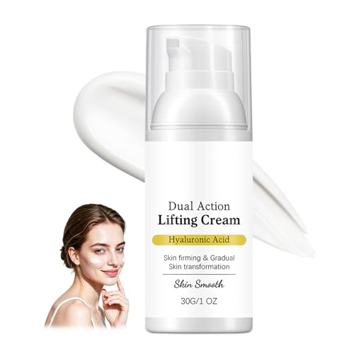 uaysqtedck Dual Action Lifting Cream Instant Firming with Peptides & Hyaluronic Acid Firming Peptides & Hyaluronic Acid Moisturizer for Hydrated Suitable for All Skin Types