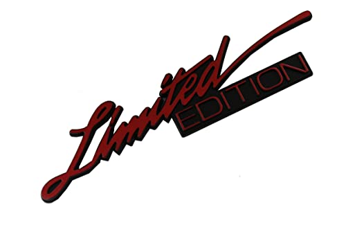 Image of 2pcs Limited Edition Decal Sticker Trunk Emblem 3D Badge Nameplate Logo Replacement for F150 F250 F350 Chevy Silverado 1500 2500 C10 C15 (Black Red)