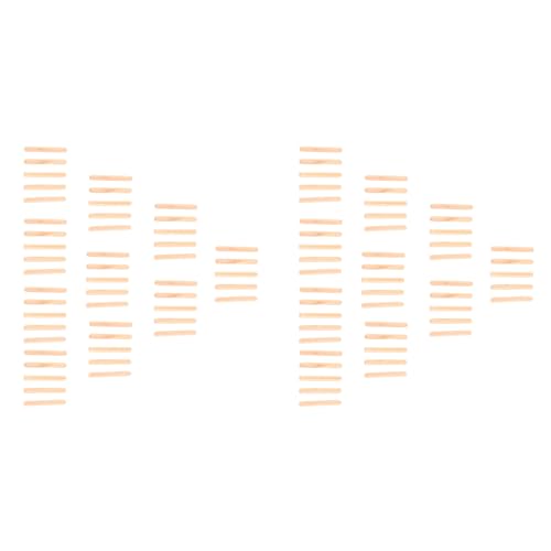 100 Pièces M6 Goupilles en Bois Rondes Cannelées en Bois Artisanat Goupilles Tiges en Bois Goujons en Bois Goupilles de Travail du Bois