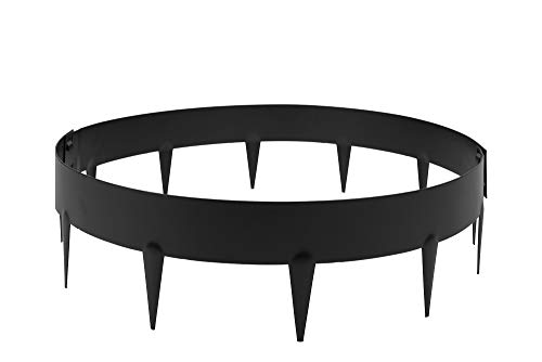 HORNVAL Baumumrandung mit Dornenrunde Rasenkante aus beschichtetem...